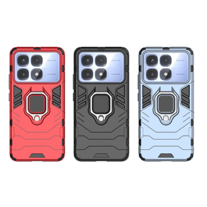 For Redmi K70 Ultra Global Shockproof PC + TPU Holder Phone Case(Red) - Xiaomi Cases by PMC Jewellery | Online Shopping South Africa | PMC Jewellery | Buy Now Pay Later Mobicred