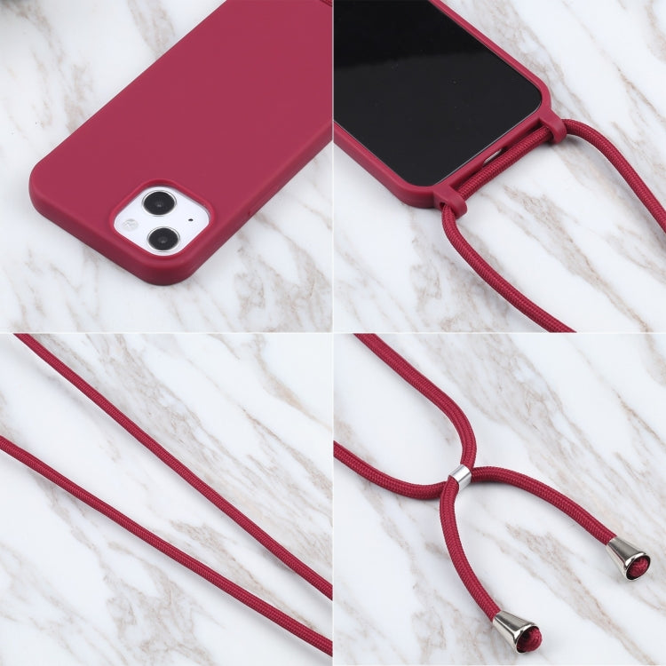 For iPhone 16 Pro Candy Colors TPU Protective Phone Case with Lanyard (Red) - iPhone 16 Pro Cases by PMC Jewellery | Online Shopping South Africa | PMC Jewellery | Buy Now Pay Later Mobicred