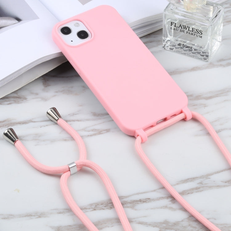 For iPhone 16 Plus Candy Colors TPU Protective Phone Case with Lanyard(Pink) - iPhone 16 Plus Cases by PMC Jewellery | Online Shopping South Africa | PMC Jewellery | Buy Now Pay Later Mobicred