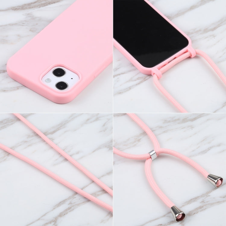 For iPhone 16 Plus Candy Colors TPU Protective Phone Case with Lanyard(Pink) - iPhone 16 Plus Cases by PMC Jewellery | Online Shopping South Africa | PMC Jewellery | Buy Now Pay Later Mobicred