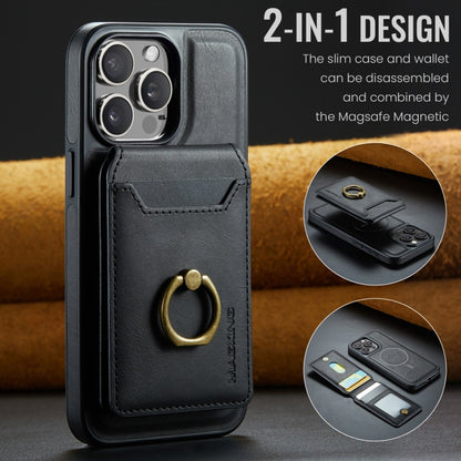 For iPhone 12 Pro Max DG.MING K1 MagSafe Detachable Wallet RFID Back Cover Phone Case(Black) - iPhone 12 Pro Max Cases by DG.MING | Online Shopping South Africa | PMC Jewellery | Buy Now Pay Later Mobicred