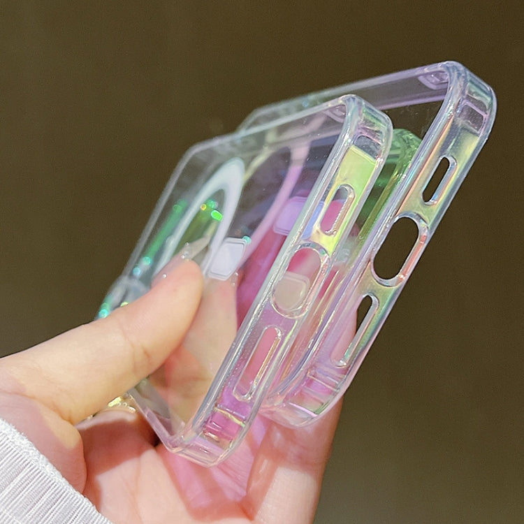 For iPhone 16 Gradient Color MagSafe Airbag Full Coverage Phone Case(Rainbow) - iPhone 16 Cases by PMC TechLife | Online Shopping South Africa | PMC TechLife | Buy Now Pay Later Mobicred