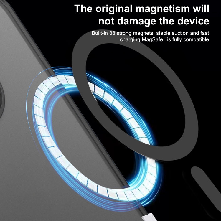 For iPhone 16 Pro Max Side Cooling Skin Feel Frosted MagSafe Magnetic Phone Case(Black) - iPhone 16 Pro Max Cases by PMC TechLife | Online Shopping South Africa | PMC TechLife | Buy Now Pay Later Mobicred