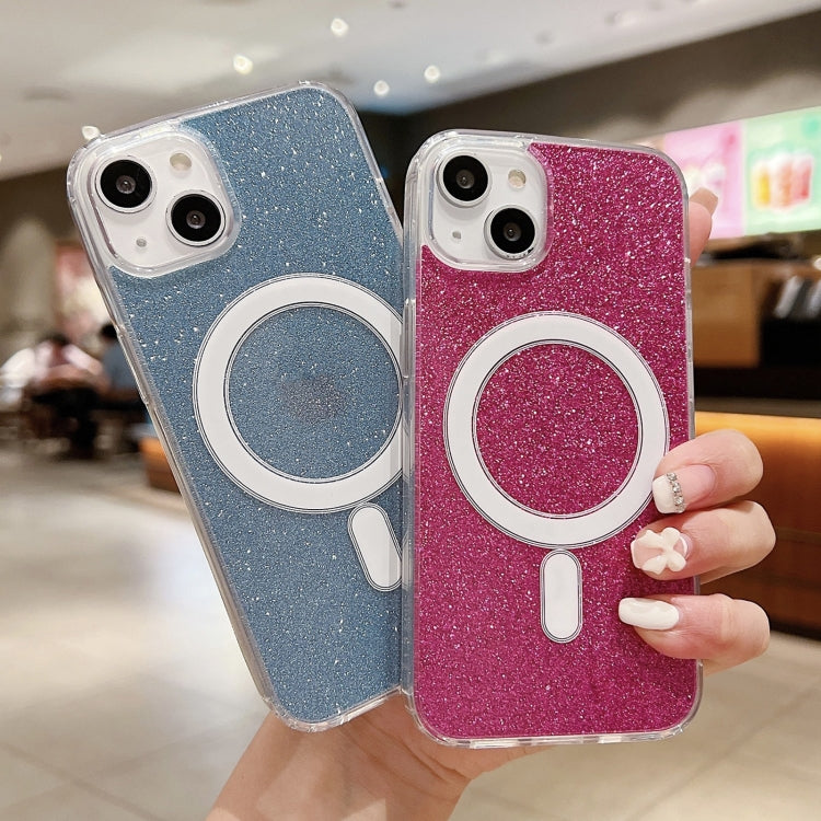 For iPhone 16 Pro Max Acrylic Transparent Glitter MagSafe Phone Case(Silver) - iPhone 16 Pro Max Cases by PMC TechLife | Online Shopping South Africa | PMC TechLife | Buy Now Pay Later Mobicred