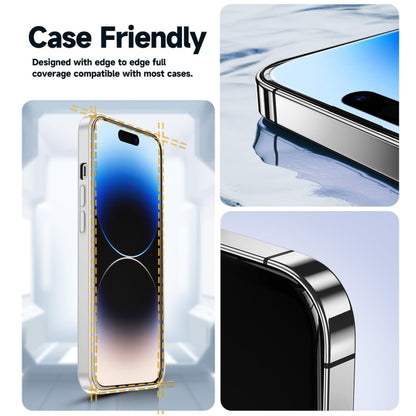 For iPhone 16 LK Easy Install HD Tempered Glass Film(Black) - iPhone 16 Tempered Glass by PMC Jewellery | Online Shopping South Africa | PMC Jewellery | Buy Now Pay Later Mobicred