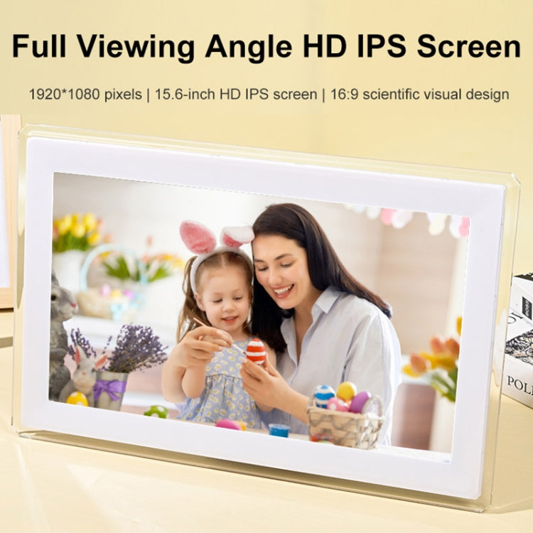 15.6 inch IPS Screen Digital Cloud Photo Frame Wall Mounted LED Advertising Machine, Plug Type:EU Plug(Black) - 15 inch Above by PMC TechLife | Online Shopping South Africa | PMC TechLife | Buy Now Pay Later Mobicred