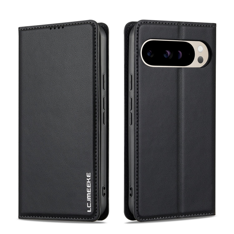 For Google Pixel 9 Pro / 9 LC.IMEEKE L1 Series Frosted Fine Texture PU Phone Case(Black) - Google Cases by LC.IMEEKE | Online Shopping South Africa | PMC Jewellery | Buy Now Pay Later Mobicred