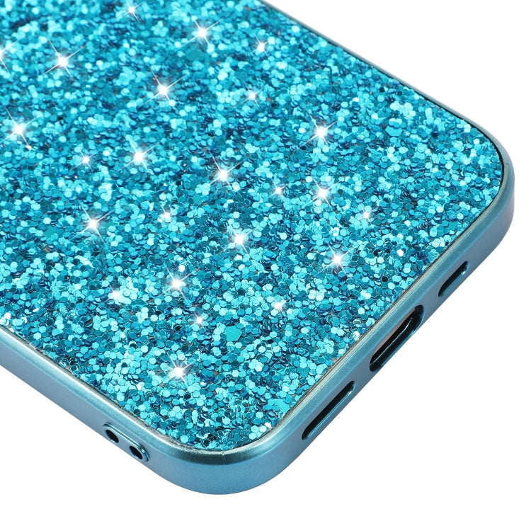 For iPhone 16 Pro Max Glitter Powder Shockproof TPU Phone Case(Silver) - iPhone 16 Pro Max Cases by PMC Jewellery | Online Shopping South Africa | PMC Jewellery | Buy Now Pay Later Mobicred