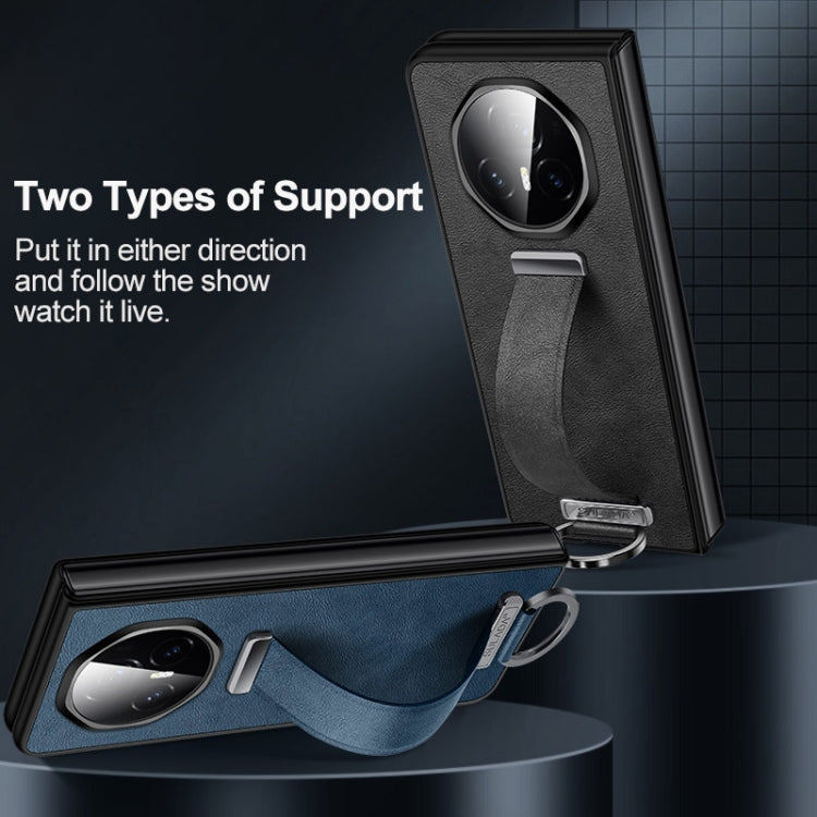 For Honor Magic V3 SULADA PC + Leather Texture Skin Feel Shockproof Phone Case(Brown) - free shipping - PMC TechLife - Order now!