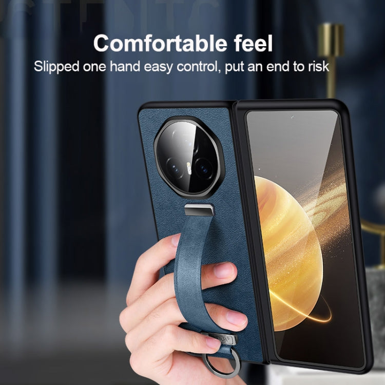 For Honor Magic V3 SULADA PC + Leather Texture Skin Feel Shockproof Phone Case(Black) - Honor Cases by SULADA | Online Shopping South Africa | PMC TechLife | Buy Now Pay Later Mobicred