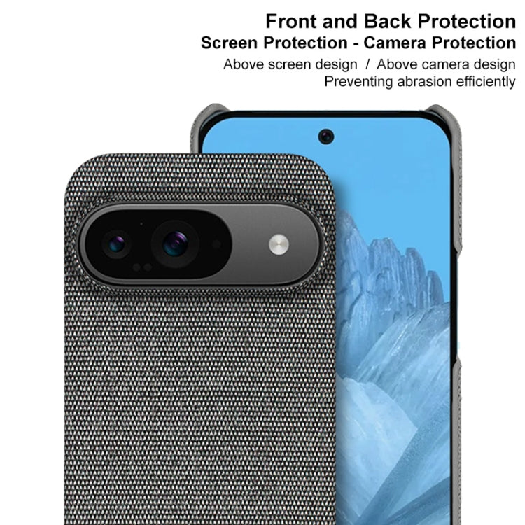 For Google Pixel 9 / 9 Pro imak Ruiyi Series Cloth Texture PU + PC Phone Case(Dark Grey) - Google Cases by imak | Online Shopping South Africa | PMC Jewellery | Buy Now Pay Later Mobicred