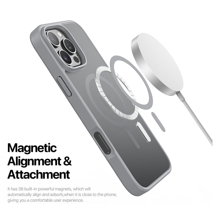 For iPhone 16 Pro Max DUX DUCIS Yind Series MagSafe TPU Hybrid PC Phone Case(Grey) - iPhone 16 Pro Max Cases by DUX DUCIS | Online Shopping South Africa | PMC Jewellery | Buy Now Pay Later Mobicred