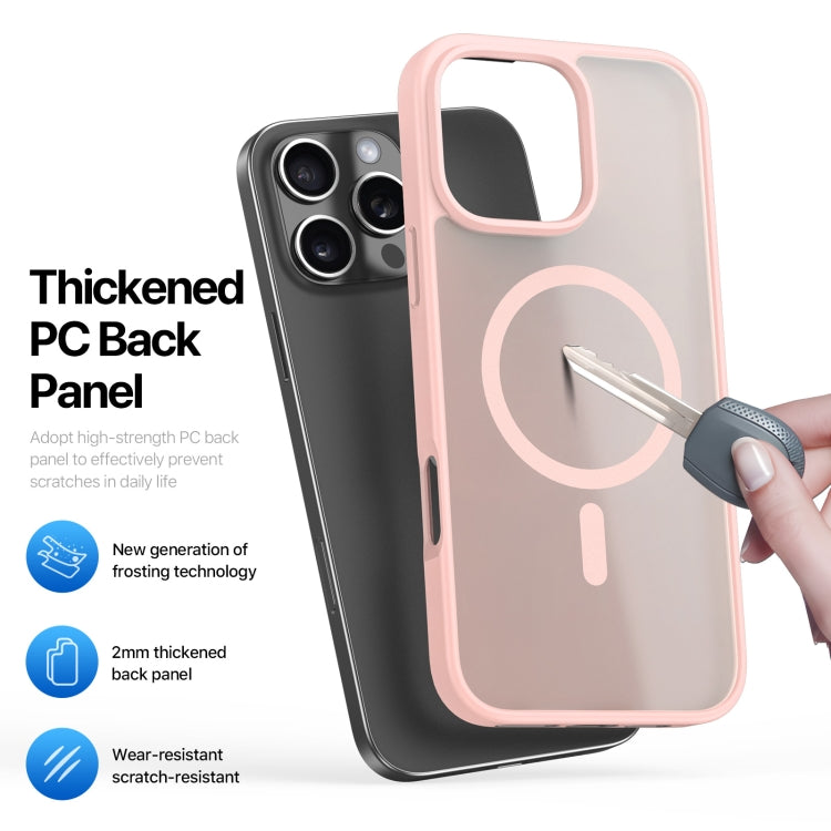 For iPhone 16 Pro Max DUX DUCIS Yind Series MagSafe TPU Hybrid PC Phone Case(Light Pink) - iPhone 16 Pro Max Cases by DUX DUCIS | Online Shopping South Africa | PMC Jewellery | Buy Now Pay Later Mobicred