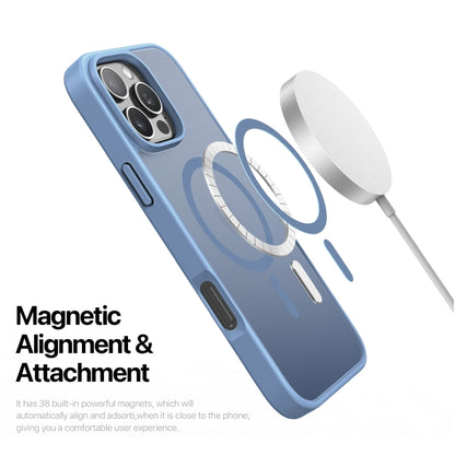 For iPhone 16 Pro DUX DUCIS Yind Series MagSafe TPU Hybrid PC Phone Case(Light Blue) - iPhone 16 Pro Cases by DUX DUCIS | Online Shopping South Africa | PMC Jewellery | Buy Now Pay Later Mobicred