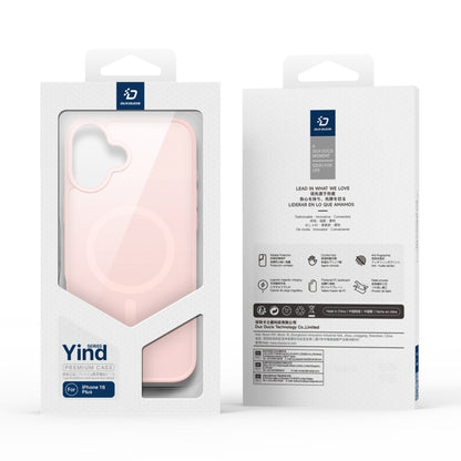 For iPhone 16 Plus DUX DUCIS Yind Series MagSafe TPU Hybrid PC Phone Case(Light Pink) - iPhone 16 Plus Cases by DUX DUCIS | Online Shopping South Africa | PMC Jewellery | Buy Now Pay Later Mobicred