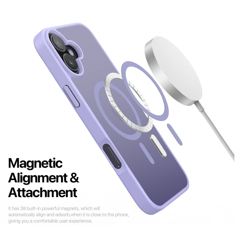 For iPhone 16 Plus DUX DUCIS Yind Series MagSafe TPU Hybrid PC Phone Case(Light Purple) - iPhone 16 Plus Cases by DUX DUCIS | Online Shopping South Africa | PMC Jewellery | Buy Now Pay Later Mobicred