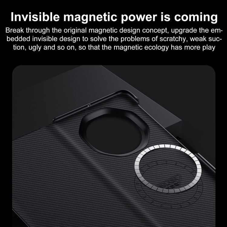 For Honor Magic V3 SULADA Kevlar 600D Texture Smart Window Leather Phone Case(Blue) - free shipping - PMC TechLife - Order now!