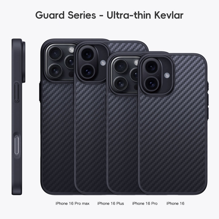 For iPhone 16 Pro Carbon Fiber Kevlar MagSafe Magnetic Phone Case(Black) - iPhone 16 Pro Cases by PMC Jewellery | Online Shopping South Africa | PMC Jewellery | Buy Now Pay Later Mobicred