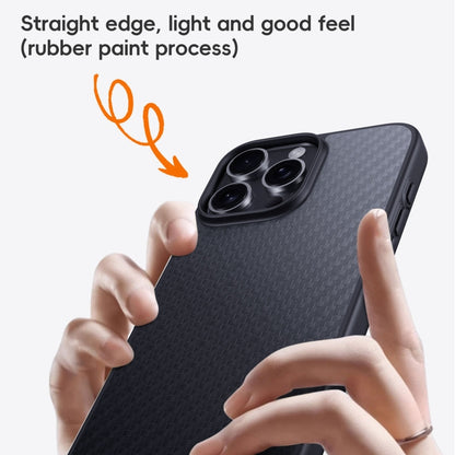 For iPhone 16 Plus Carbon Fiber Kevlar MagSafe Magnetic Phone Case(Black) - iPhone 16 Plus Cases by PMC Jewellery | Online Shopping South Africa | PMC Jewellery | Buy Now Pay Later Mobicred