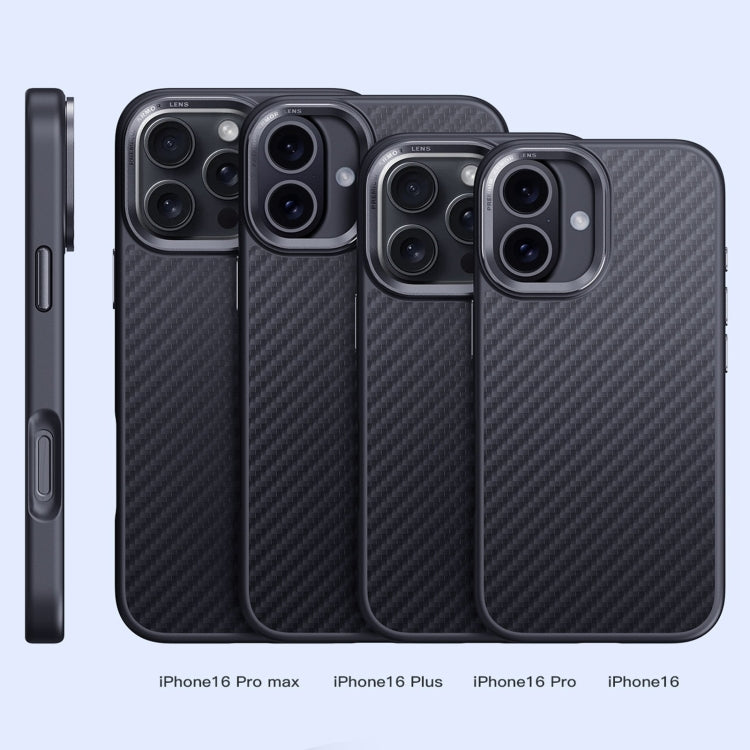 For iPhone 16 Pro Max Carbon Fiber Kevlar MagSafe Magnetic Phone Case(Black) - iPhone 16 Pro Max Cases by PMC Jewellery | Online Shopping South Africa | PMC Jewellery | Buy Now Pay Later Mobicred