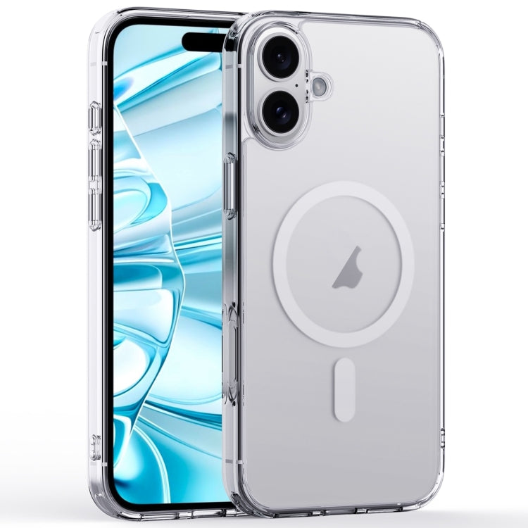 For iPhone 16 Plus Crystal Clear Frosted MagSafe Magnetic Phone Case(Transparent) - iPhone 16 Plus Cases by PMC Jewellery | Online Shopping South Africa | PMC Jewellery | Buy Now Pay Later Mobicred