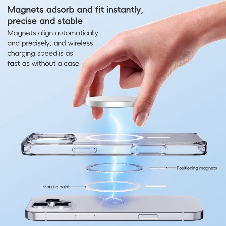 For iPhone 16 Pro Crystal Clear Frosted MagSafe Magnetic Phone Case(Transparent) - free shipping - PMC Jewellery - Order now!
