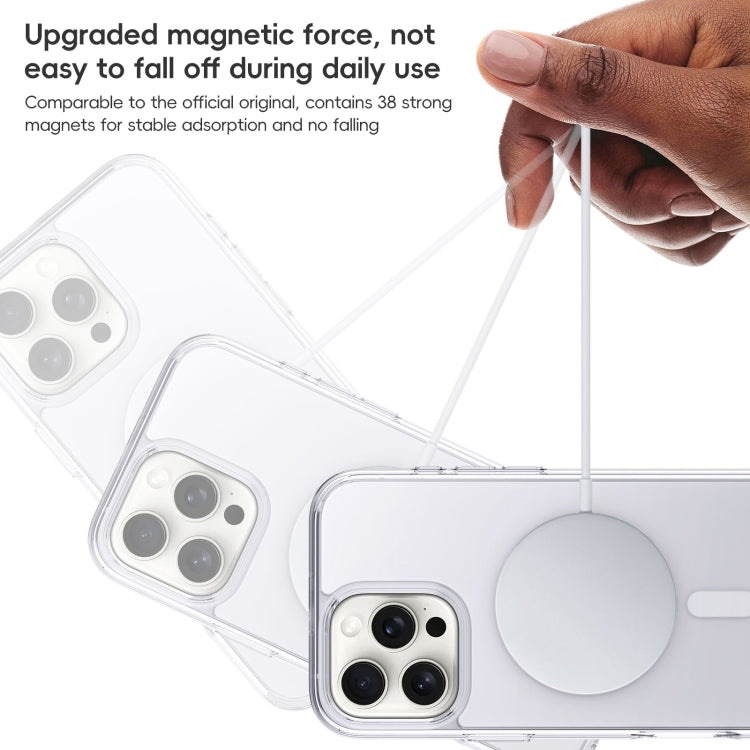 For iPhone 16 Plus Crystal Clear Frosted MagSafe Magnetic Phone Case(Transparent) - iPhone 16 Plus Cases by PMC Jewellery | Online Shopping South Africa | PMC Jewellery | Buy Now Pay Later Mobicred