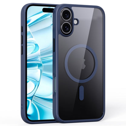 For iPhone 16 Ming Shield Series MagSafe Magnetic Phone Case(Titanium Blue) - iPhone 16 Cases by PMC Jewellery | Online Shopping South Africa | PMC Jewellery | Buy Now Pay Later Mobicred