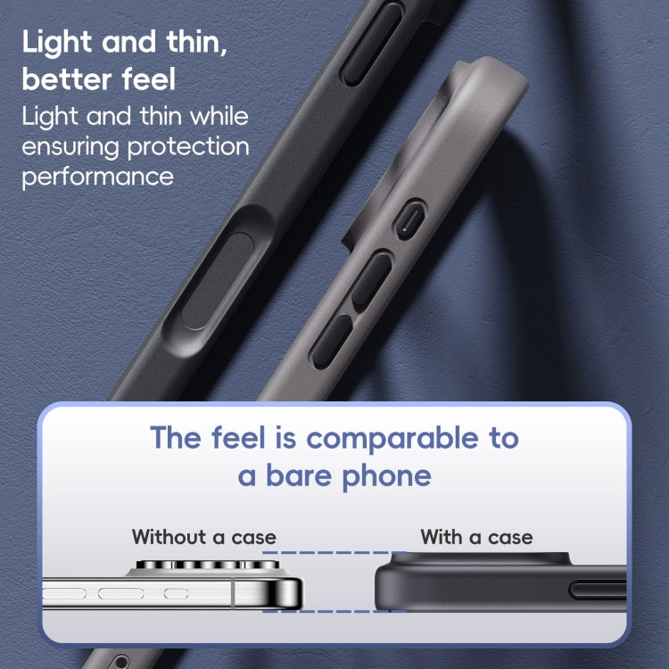 For iPhone 16 Ming Shield Series MagSafe Magnetic Phone Case(Grey) - iPhone 16 Cases by PMC Jewellery | Online Shopping South Africa | PMC Jewellery | Buy Now Pay Later Mobicred