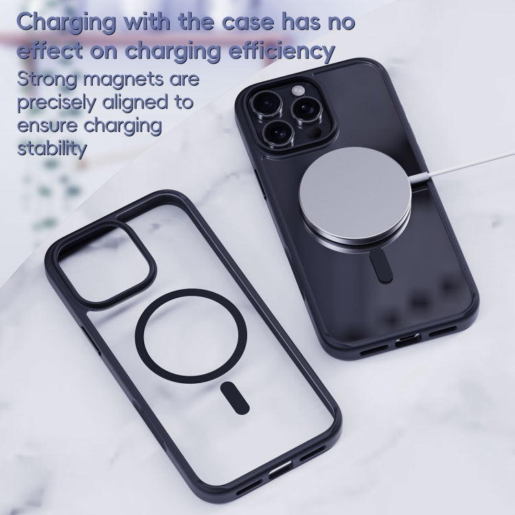 For iPhone 16 Plus Ming Shield Series MagSafe Magnetic Phone Case(Frosted Transparent) - iPhone 16 Plus Cases by PMC Jewellery | Online Shopping South Africa | PMC Jewellery | Buy Now Pay Later Mobicred