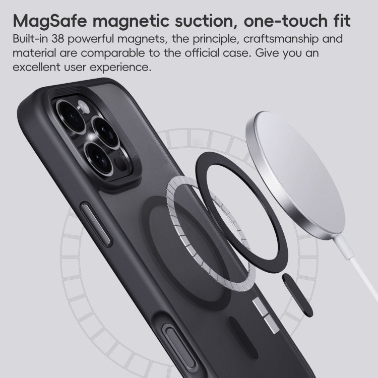 For iPhone 16 Plus Frosted MagSafe Magnetic Phone Case(Black) - iPhone 16 Plus Cases by PMC Jewellery | Online Shopping South Africa | PMC Jewellery | Buy Now Pay Later Mobicred