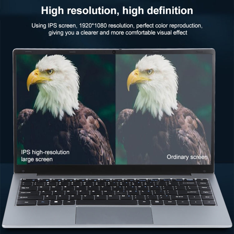 14 inch Windows 11 Laptop, 8GB+128GB, Gen 4th Intel Core i3 CPU, 180 Degree Rotation Axis(Silver) - free shipping - PMC Jewellery - Order now!