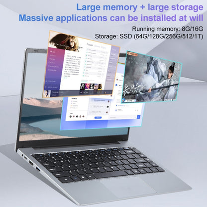 14 inch Windows 11 Laptop, 8GB+1TB, Gen 5th Intel Core i3 CPU, 180 Degree Rotation Axis(Silver) - Others by PMC Jewellery | Online Shopping South Africa | PMC Jewellery | Buy Now Pay Later Mobicred