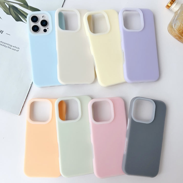 For iPhone 16 Pro PC Hybrid Liquid Silicone Jelly Phone Case(Orange) - free shipping - PMC Jewellery - Order now!