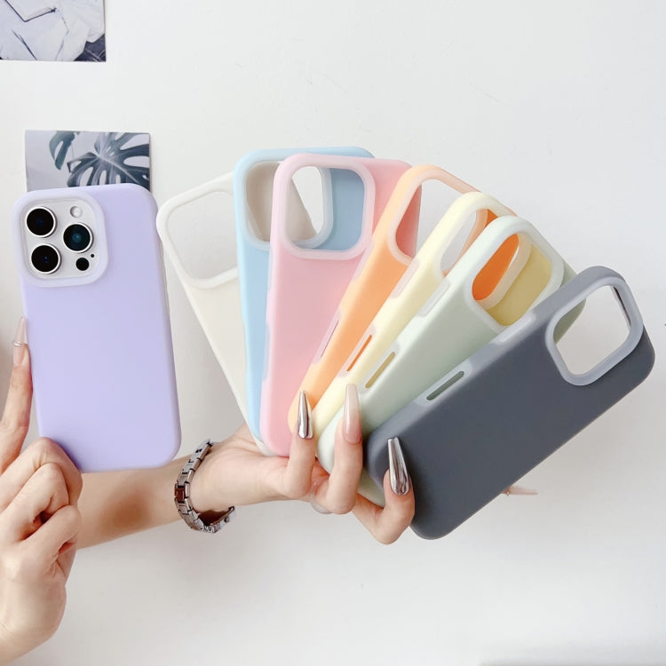 For iPhone 16 Pro PC Hybrid Liquid Silicone Jelly Phone Case(Orange) - free shipping - PMC Jewellery - Order now!