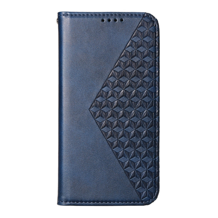 For Redmi K70 Ultra Cubic Grid Calf Texture Magnetic Leather Phone Case(Blue) - Xiaomi Cases by PMC Jewellery | Online Shopping South Africa | PMC Jewellery | Buy Now Pay Later Mobicred