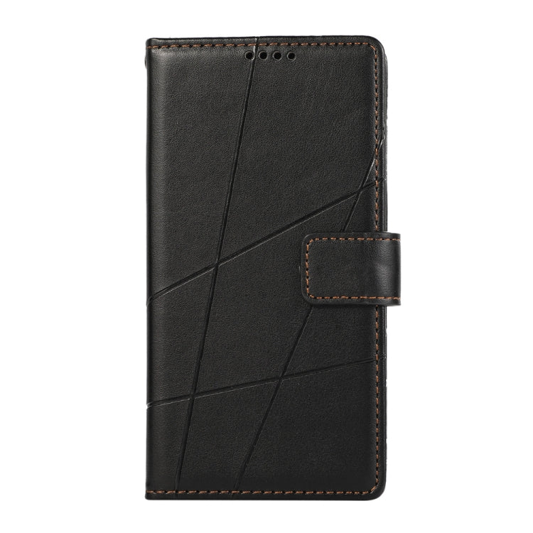 For Redmi K70 Ultra PU Genuine Leather Texture Embossed Line Phone Case(Black) - Xiaomi Cases by PMC Jewellery | Online Shopping South Africa | PMC Jewellery | Buy Now Pay Later Mobicred