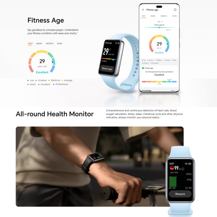 Honor Band 9, 1.57 inch AMOLED Screen, Support Heart Rate / Blood Oxygen / Sleep Monitoring, Standard Version(Blue) - free shipping - PMC TechLife - Order now!