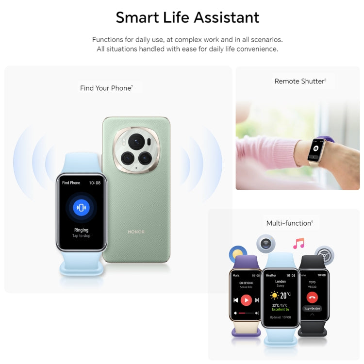 Honor Band 9, 1.57 inch AMOLED Screen, Support Heart Rate / Blood Oxygen / Sleep Monitoring, Standard Version(Purple) - free shipping - PMC TechLife - Order now!