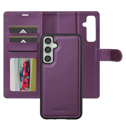 For Samsung Galaxy A15 4G / A15 5G LC.IMEEKE L2 Series Detachable Magsafe PU Phone Case with Lanyard(Purple) - Galaxy Phone Cases by LC.IMEEKE | Online Shopping South Africa | PMC Jewellery | Buy Now Pay Later Mobicred