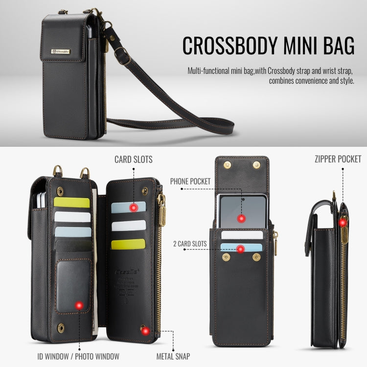 For Samsung Z Fold Series CaseMe Me50 Mini Lanyard Universal Bag(Black) - Galaxy Z Fold6 5G Cases by CaseMe | Online Shopping South Africa | PMC Jewellery | Buy Now Pay Later Mobicred