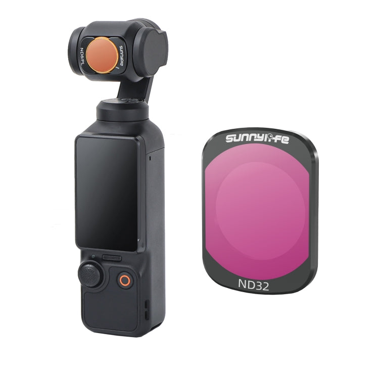 For DJI Osmo Pocket 3 Sunnylife Camera Lens Magnetic Metal Filter, No Impact On Gimbal Reset, Filter:ND32 - free shipping - PMC TechLife - Order now!