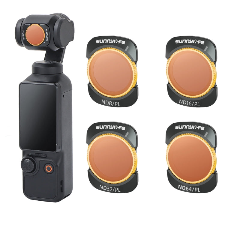 For DJI Osmo Pocket 3 Sunnylife Camera Lens Magnetic Metal Filter, No Impact On Gimbal Reset, Filter:4 in 1 ND8-64PL - free shipping - PMC TechLife - Order now!