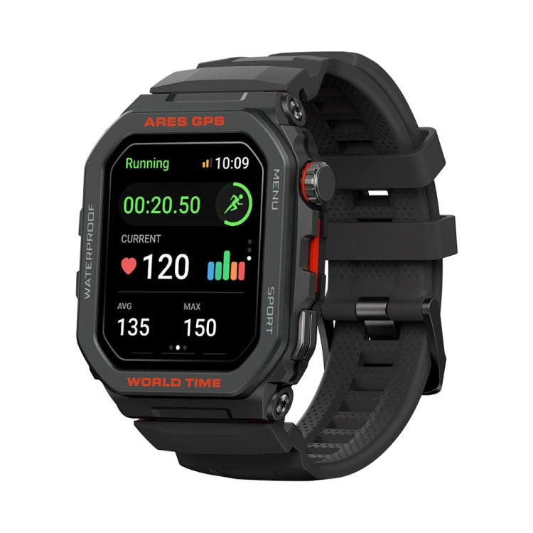 Zeblaze Ares GPS Rugged GPS Smart Watch, Support Heart Rate / Pulse Ox Blood Oxygen(Lava Black) - free shipping - PMC TechLife - Order now!