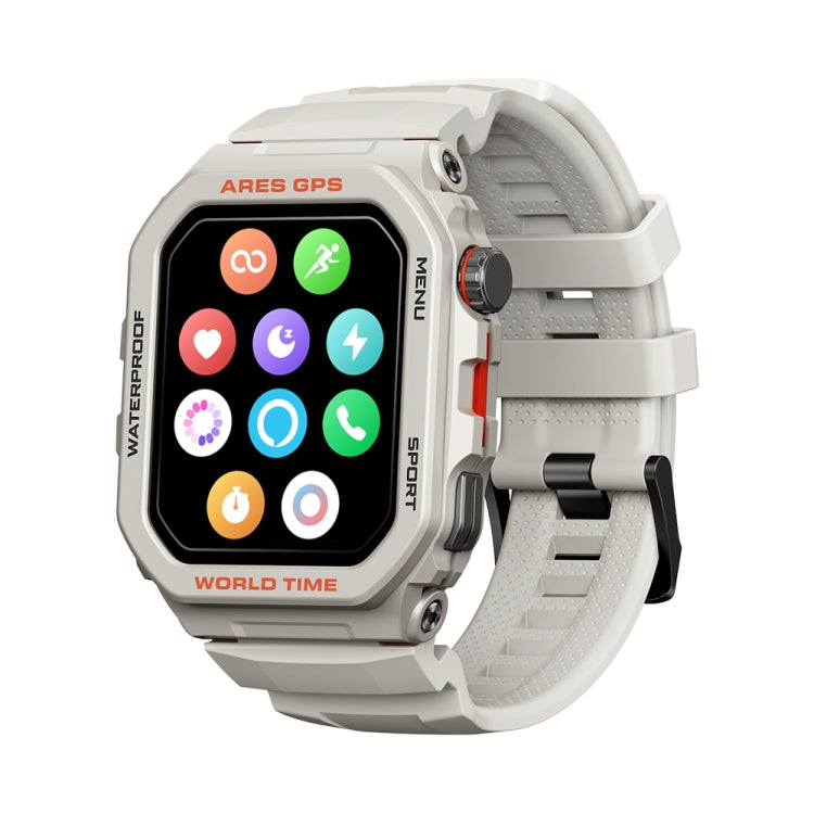 Zeblaze Ares GPS Rugged GPS Smart Watch, Support Heart Rate / Pulse Ox Blood Oxygen(Moon White) - free shipping - PMC TechLife - Order now!