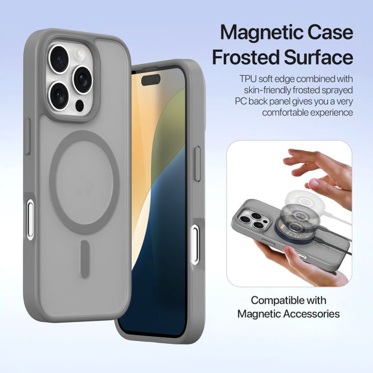 For iPhone 16 Pro Max DUX DUCIS Lawa Series 2 in 1 Wallet Zipper Detachable MagSafe Phone Case with Lanyard(Grey) - iPhone 16 Pro Max Cases by DUX DUCIS | Online Shopping South Africa | PMC Jewellery | Buy Now Pay Later Mobicred