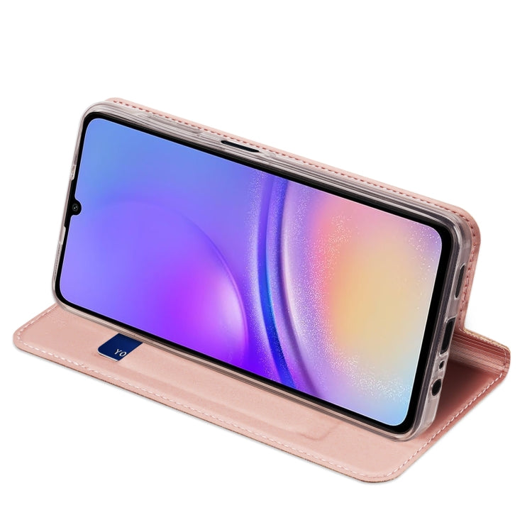 For Samsung Galaxy A06 4G DUX DUCIS Skin Pro Series Flip Leather Phone Case(Pink) - Galaxy Phone Cases by DUX DUCIS | Online Shopping South Africa | PMC Jewellery | Buy Now Pay Later Mobicred