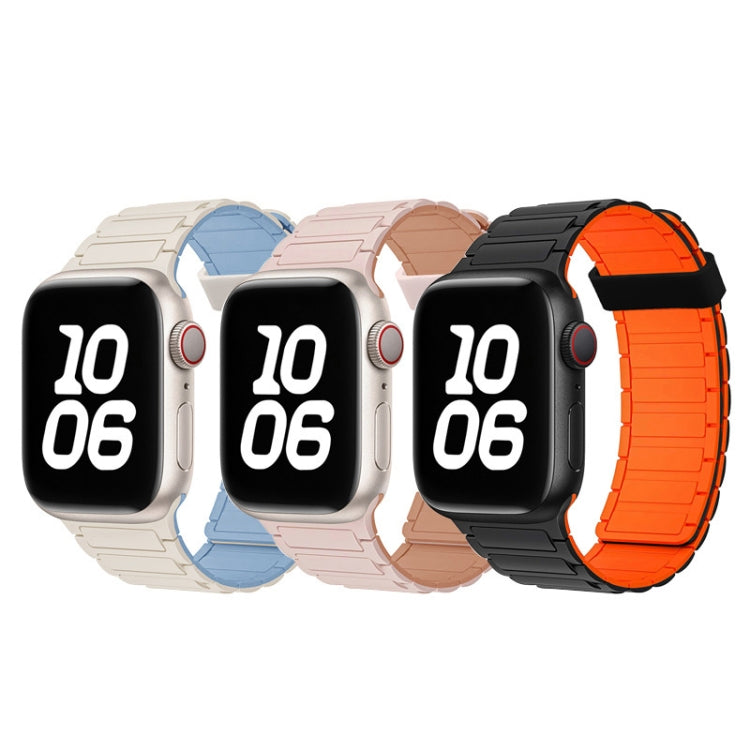 For Apple Watch Series 5 40mm Tri-beads Magnetic Hoop Silicone Watch Band(Chocolate Black) - free shipping - PMc TechLife - Order now!