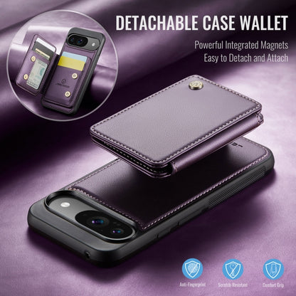 For Google Pixel 9 / 9 Pro JEEHOOD J05 Business Magnetic Style RFID Leather Phone Case(Purple) - Google Cases by JEEHOOD | Online Shopping South Africa | PMC Jewellery | Buy Now Pay Later Mobicred