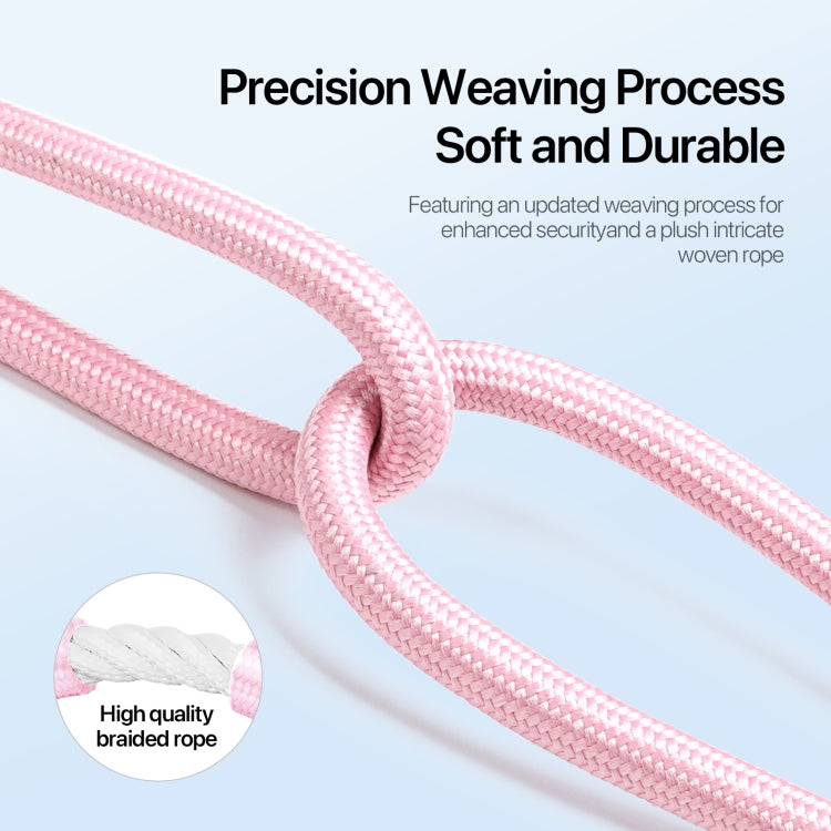 DUX DUCIS Plaz Crossbody Neck Strap Anti-lost Phone Lanyard(Light Pink) - Lanyards & Wrist Straps by DUX DUCIS | Online Shopping South Africa | PMC Jewellery | Buy Now Pay Later Mobicred